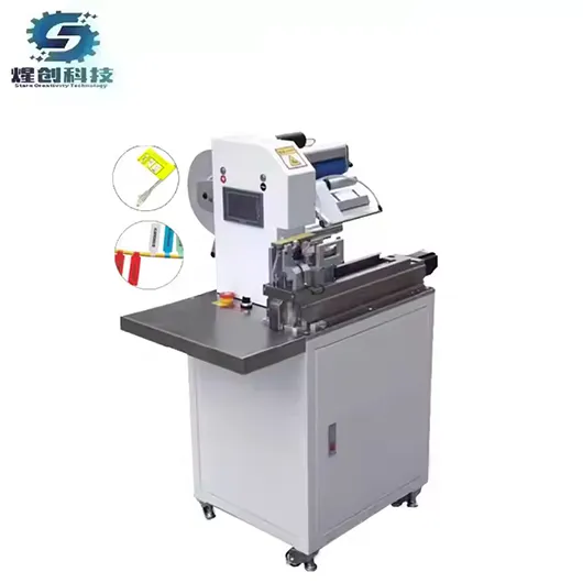 Automatic Wire Cable Flag Label Applicator Sticker Labeling Machine