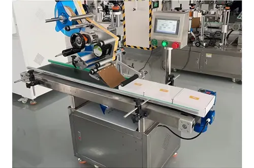 Automatic Flat Plane Top Side Labeling Sticker Machine