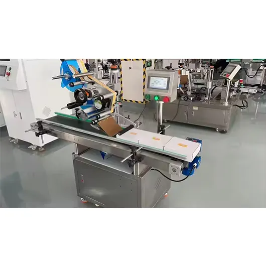 Automatic Flat Plane Top Side Labeling Sticker Machine