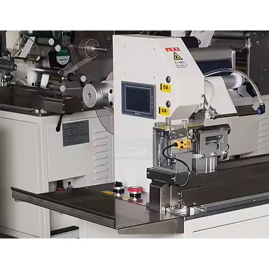 Automatic Wire Cable Flag Label Applicator Sticker Labeling Machine
