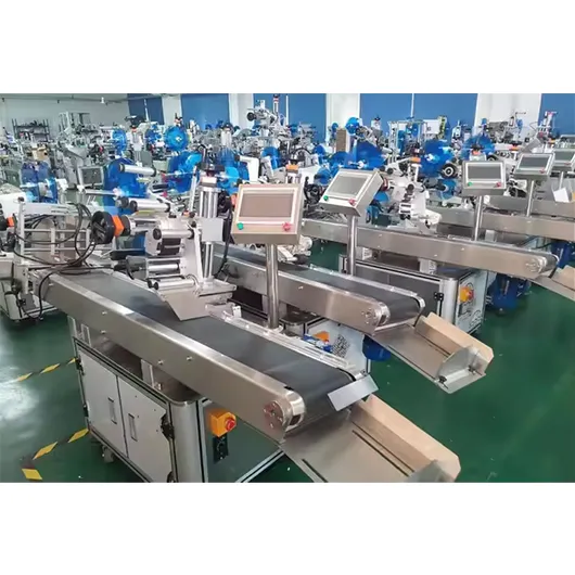 Automatic Flat Plane Top Side Labeling Sticker Machine