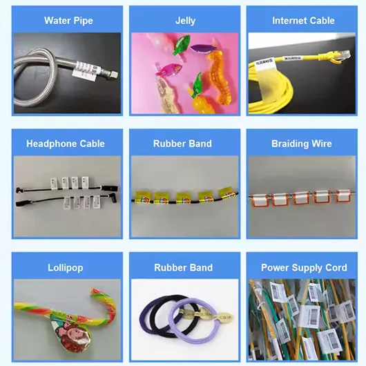 Automatic Wire Cable Flag Label Applicator Sticker Labeling Machine