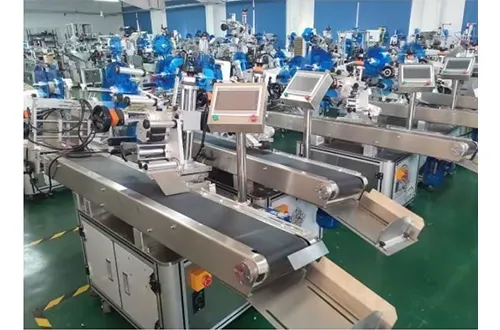 Automatic Flat Plane Top Side Labeling Sticker Machine